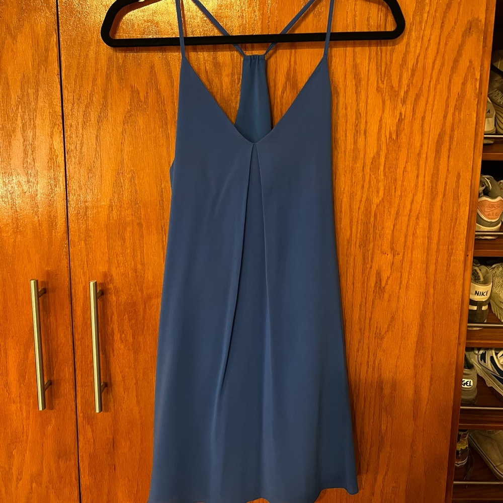 Alice + Olivia Sleeveless Blue Dress